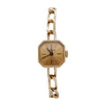 Vintage Baume & Mercier Genève 14K Gold Ladies Watch Octagonal Case 7.48 in