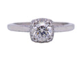 Tacori Platinum Engagement Ring 0.55 ct Diamond Size 4.25 Box & Bag Included