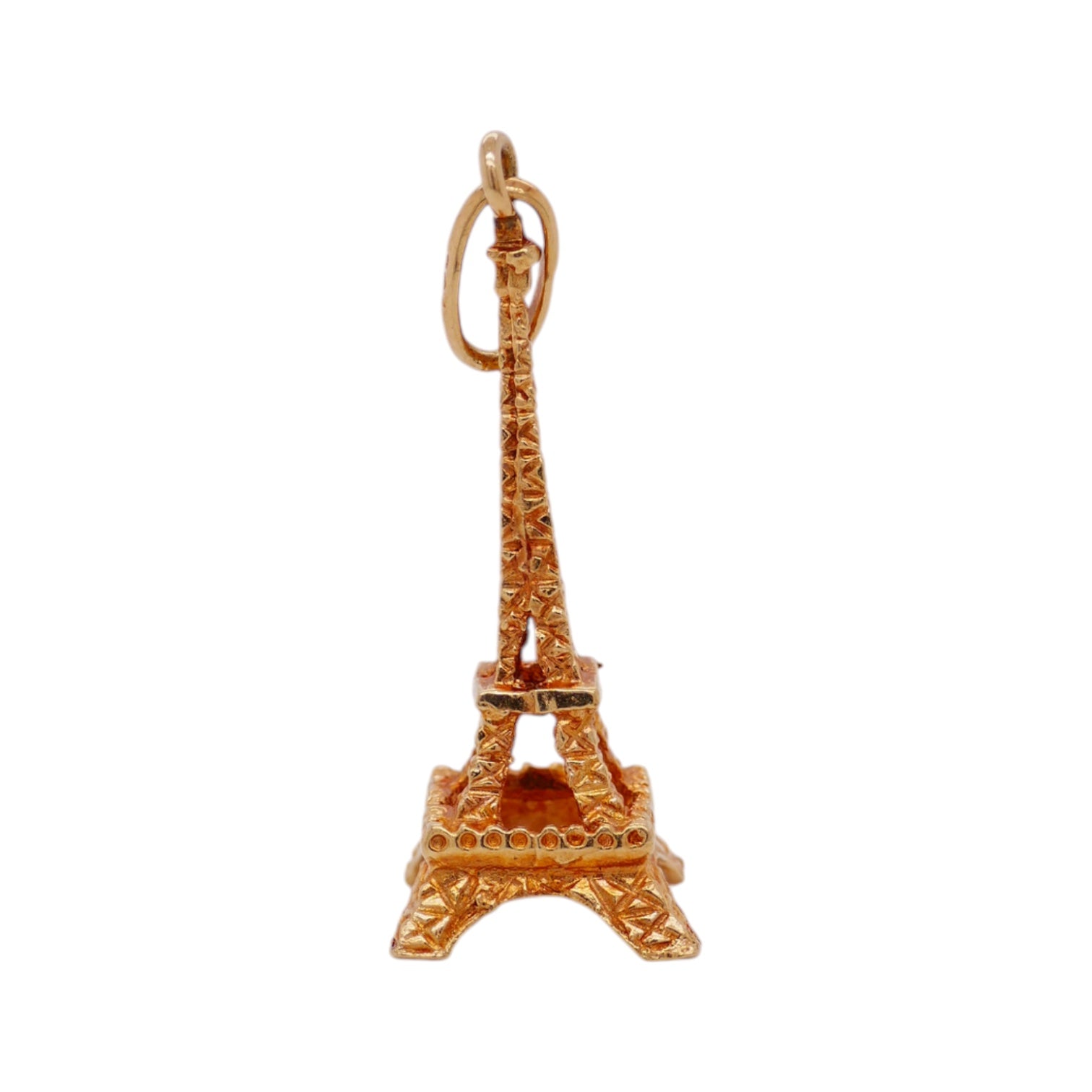 Vintage 18K Gold Eiffel Tower Pendant