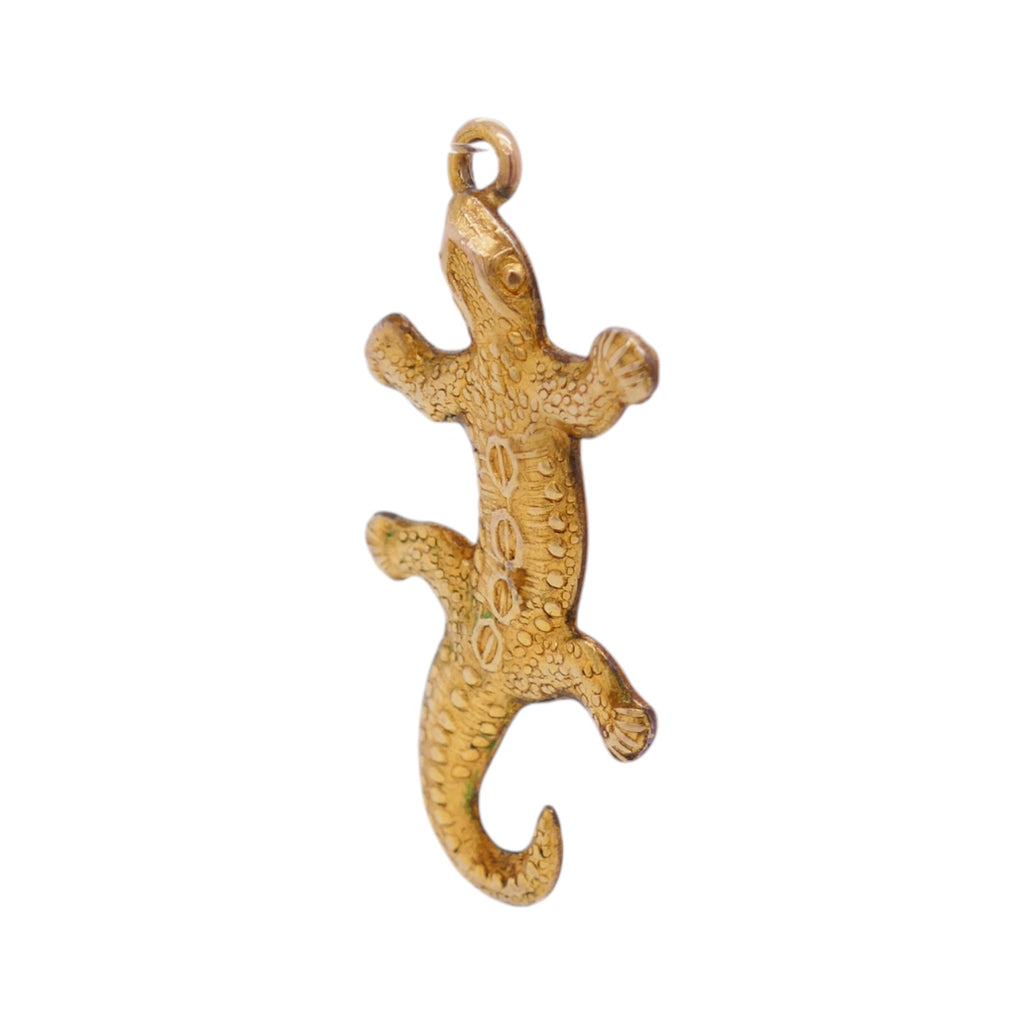 Vintage 14K Gold Lizard Charm