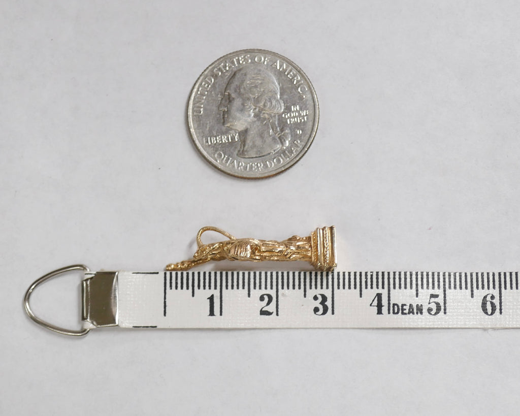 Vintage 14K Gold Statue Of Liberty Charm