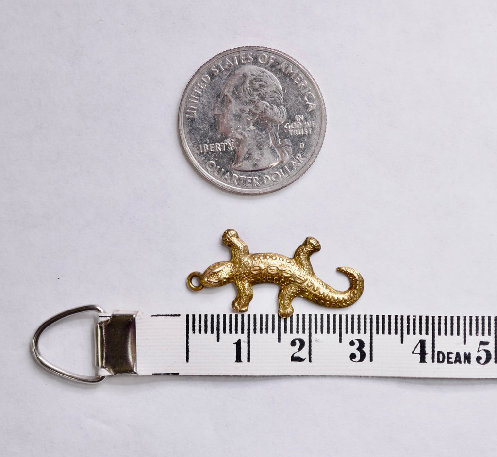 Vintage 14K Gold Lizard Charm