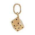 Vintage 14k Gold 6 Sided Die Charm