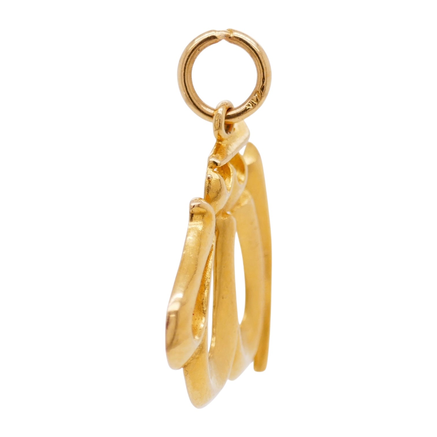 22K Yellow Gold “Allah” Arabic Calligraphy Pendant