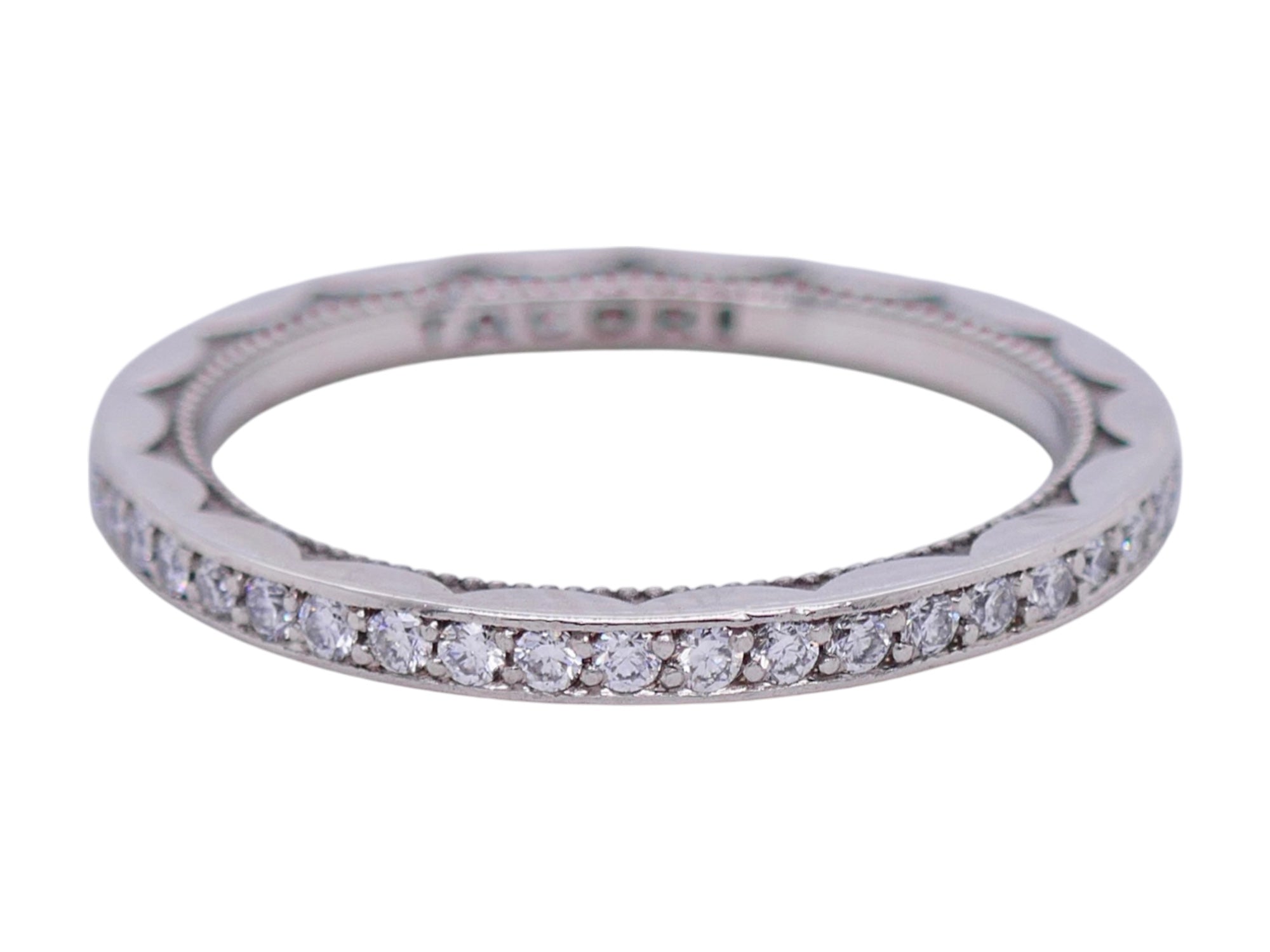 Tacori Platinum Diamond Eternity Band 0.35 ctw Size 4.5