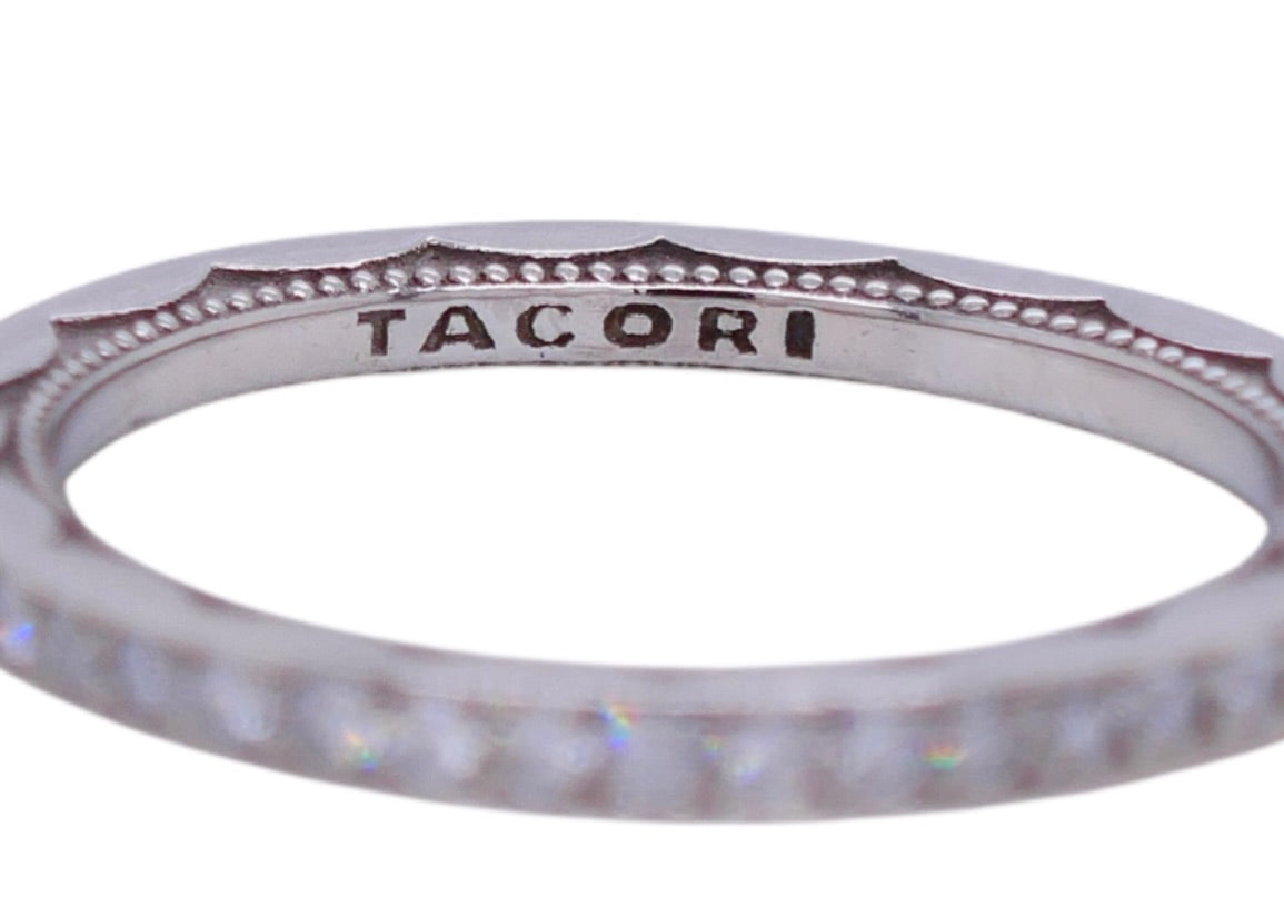 Tacori Platinum Diamond Eternity Band 0.35 ctw Size 4.5