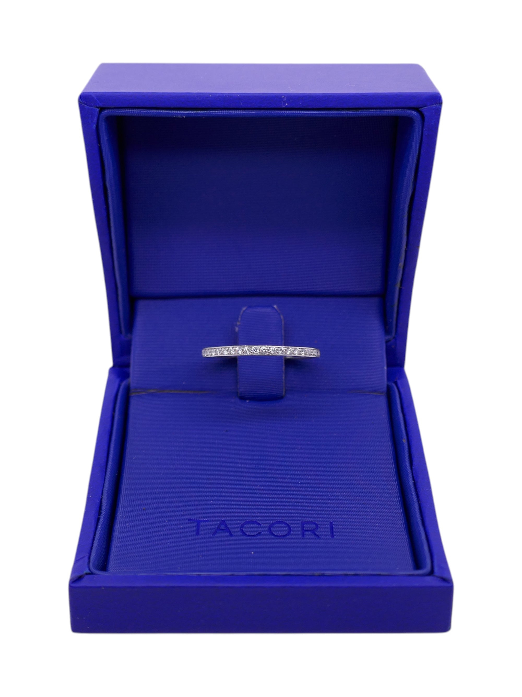 Tacori Platinum Diamond Eternity Band 0.35 ctw Size 4.5