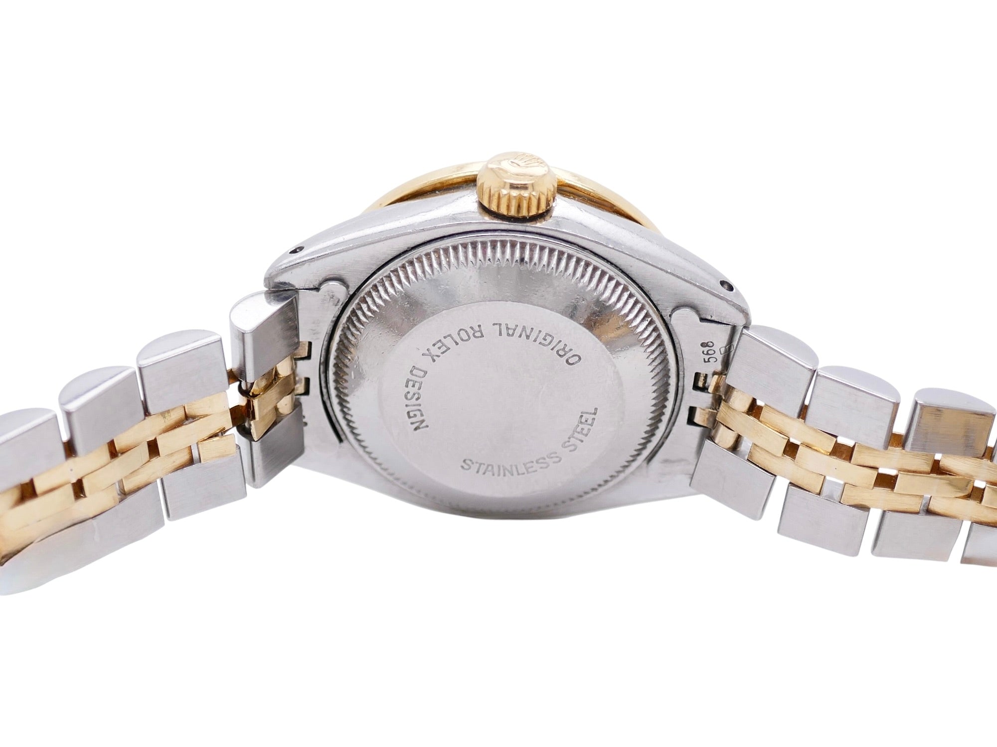 Rolex Oyster Perpetual Datejust 69173–18k Gold & Steel–Diamond & Emerald Bezel