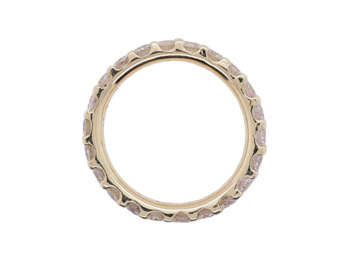 14K Yellow Gold Diamond Eternity Band Size 6