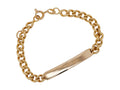 18K Yellow Gold ID Bracelet – Classic Curb Link 5.75 in