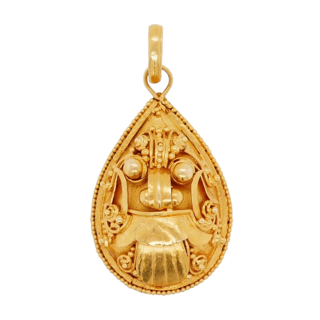 22K Yellow Gold Bug Pendant