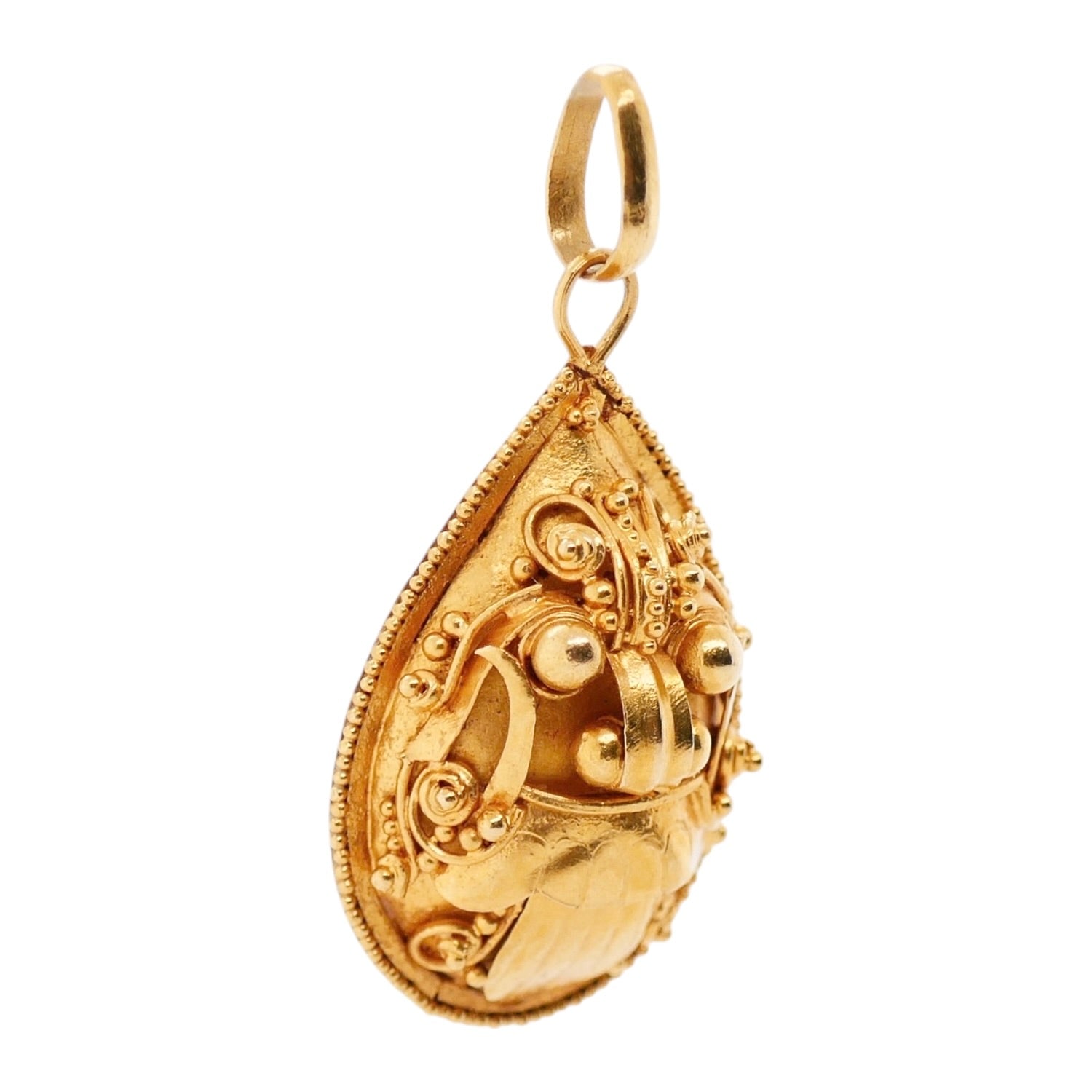 22K Yellow Gold Bug Pendant