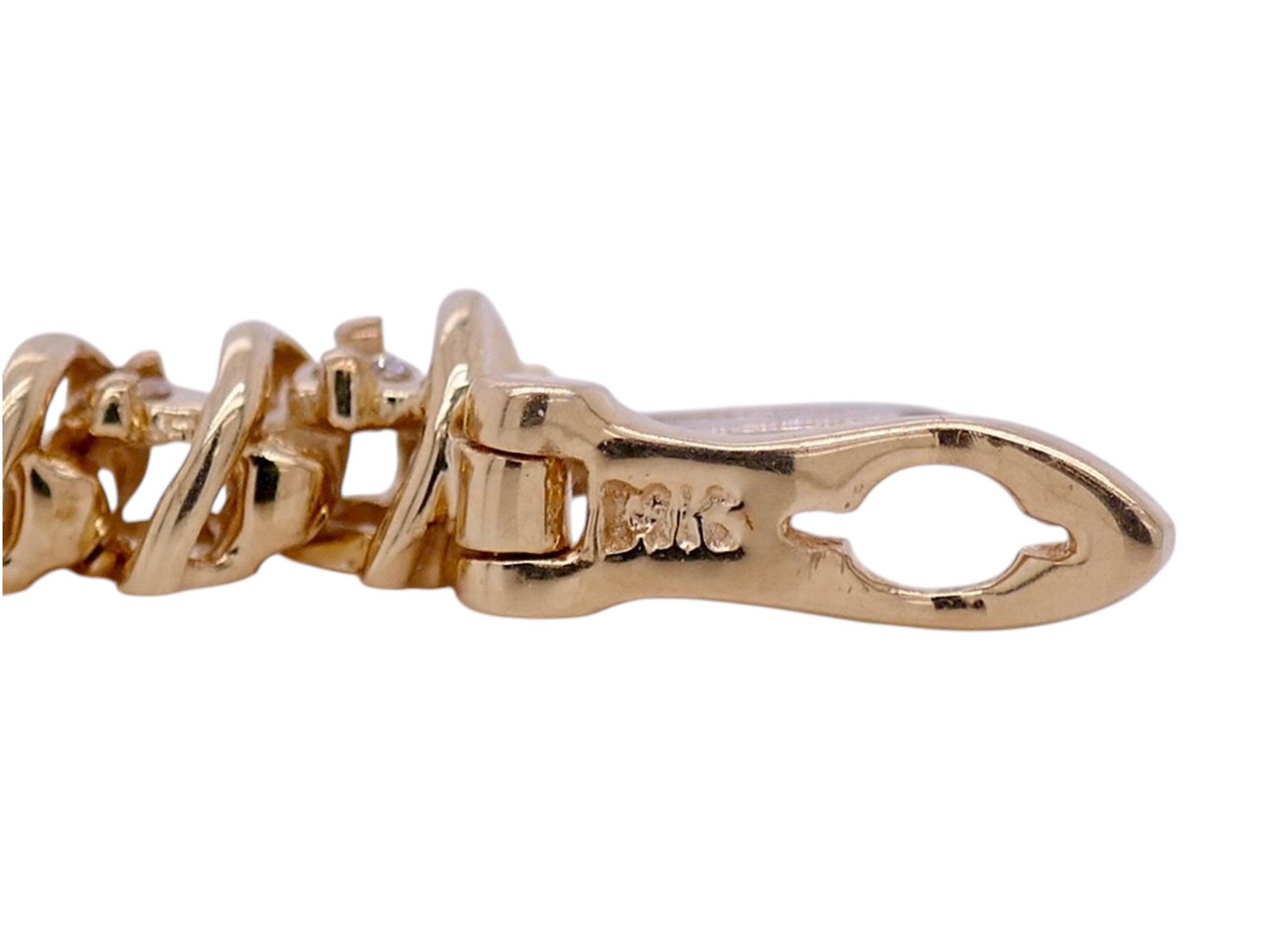 14k Yellow Gold 0.85 ctw Diamond Tennis Bracelet – 7 in