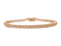 14k Yellow Gold 0.85 ctw Diamond Tennis Bracelet – 7 in