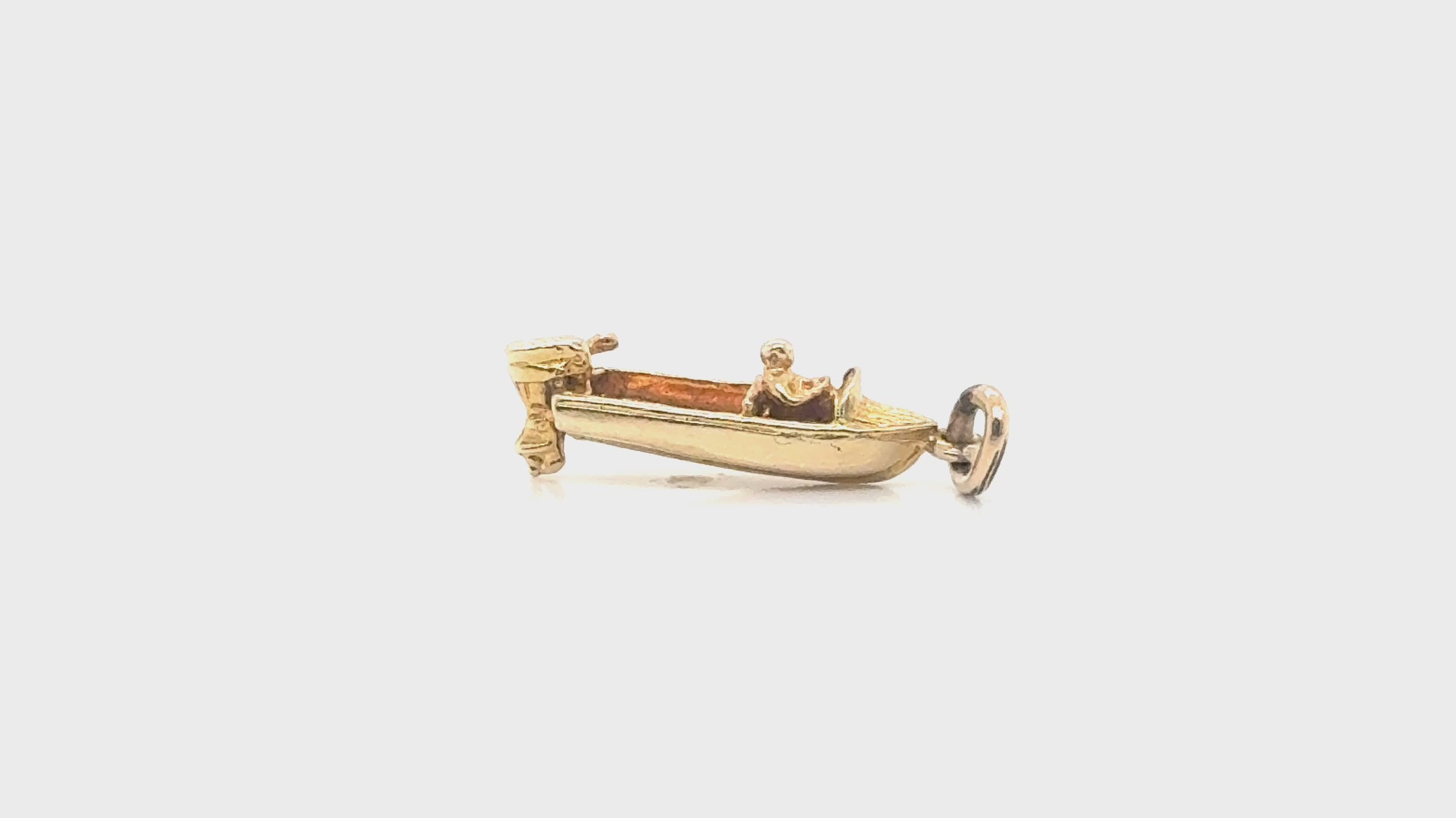 Vintage 14K Gold Boat Charm