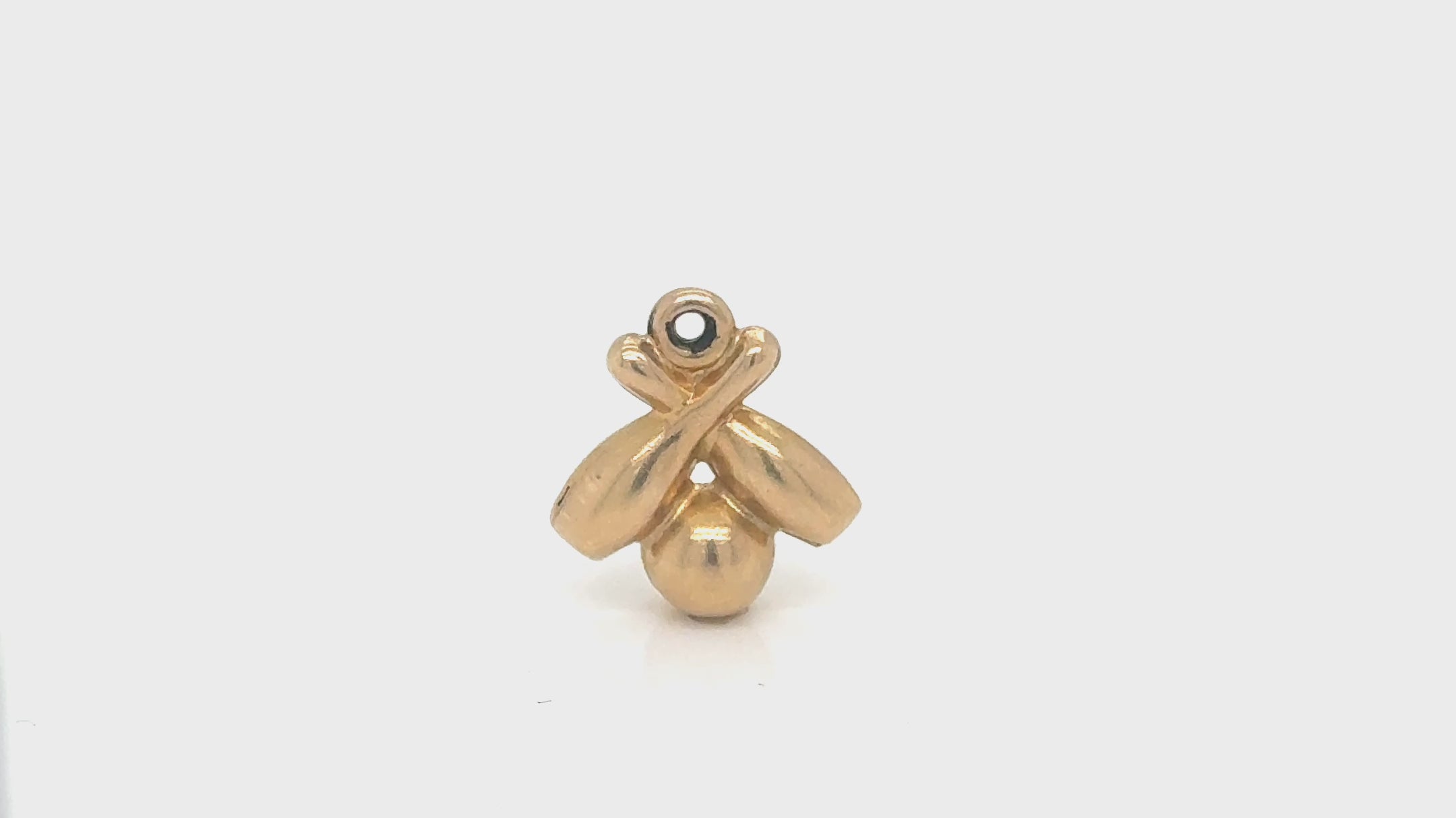 Vintage 14K Gold Bowling Ball & Pins Charm