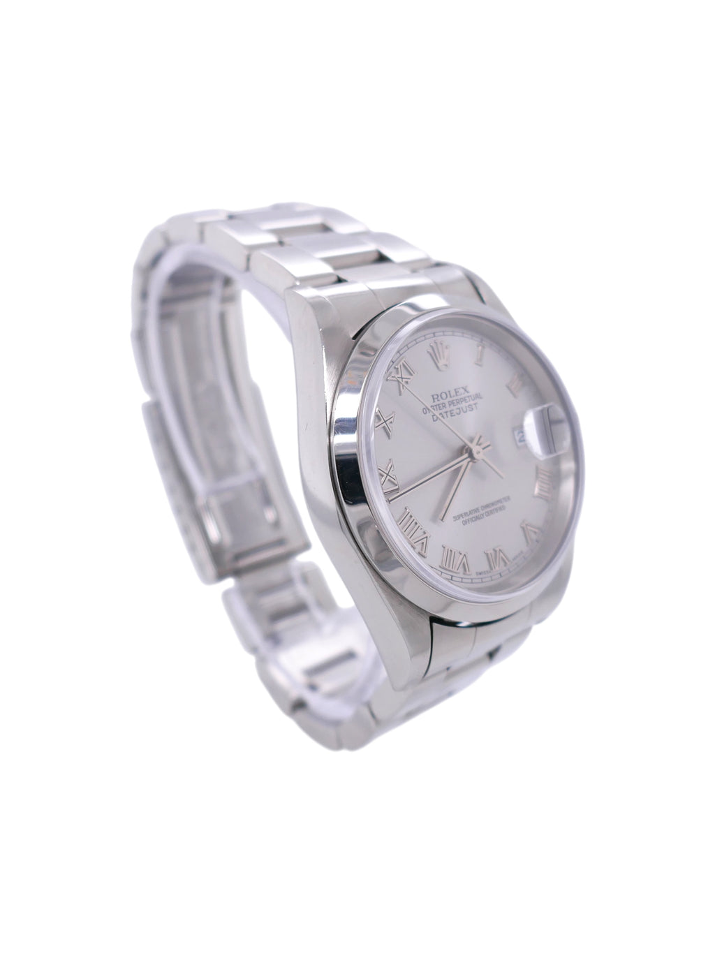 1999 Rolex Datejust 16200 Stainless Steel Band & Rhodium Dial with Box & Papers