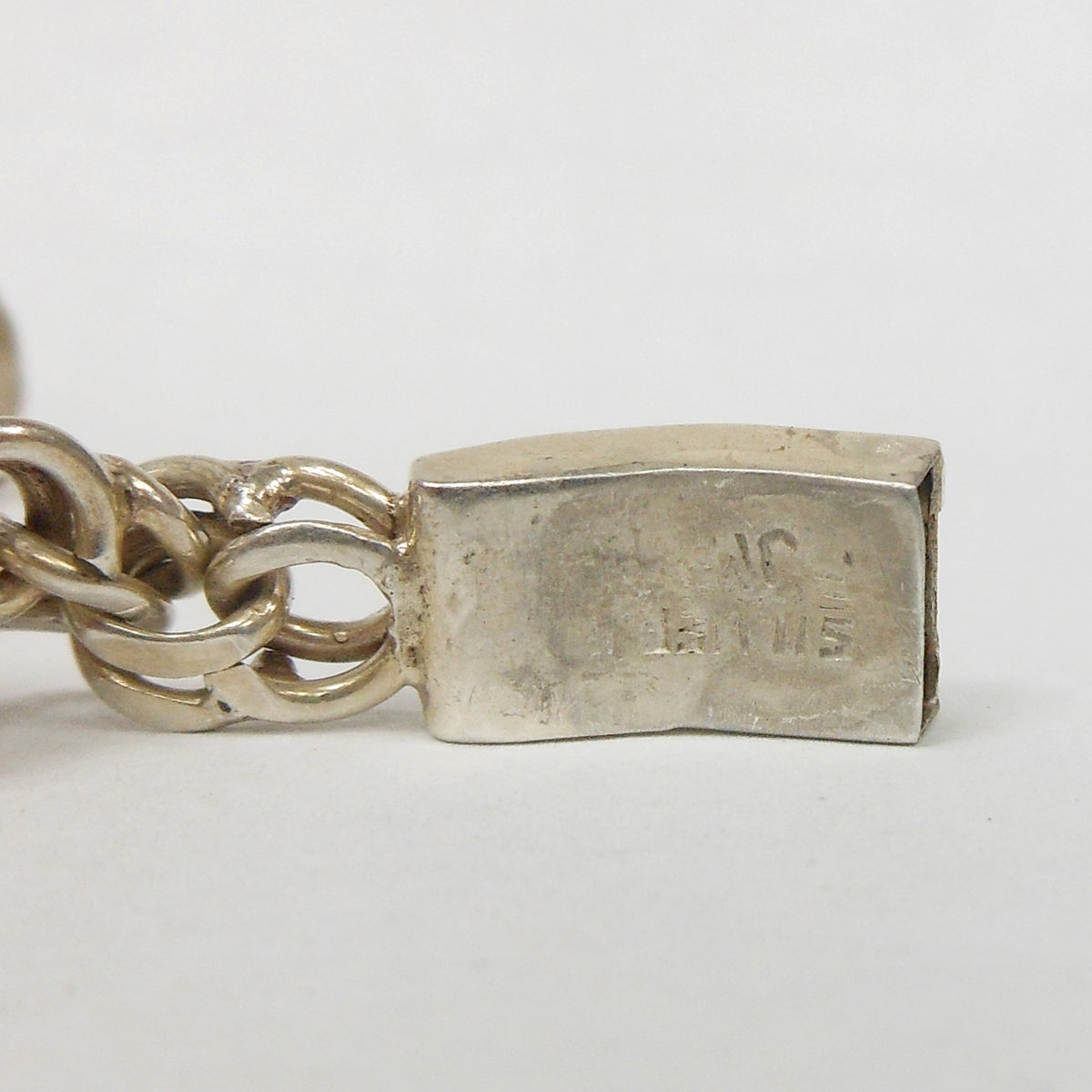 Vintage Sterling Silver Charm Bracelet with 8 Charms