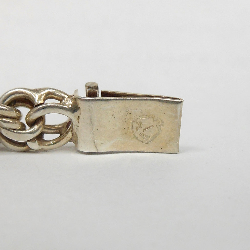 Vintage Sterling Silver Charm Bracelet with 8 Charms