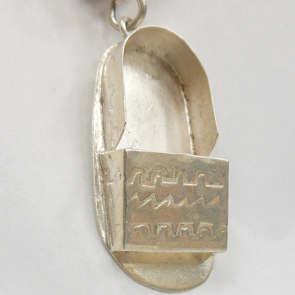 Vintage Sterling Silver Charm Bracelet with 8 Charms