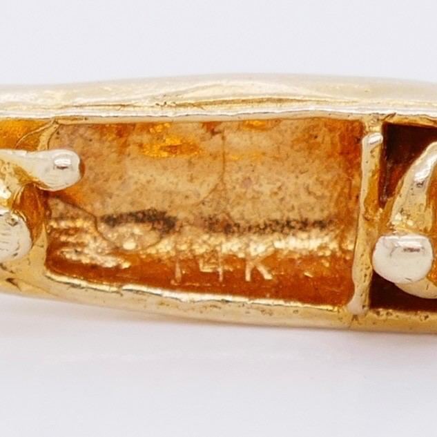 Vintage 14K Gold Boat Charm