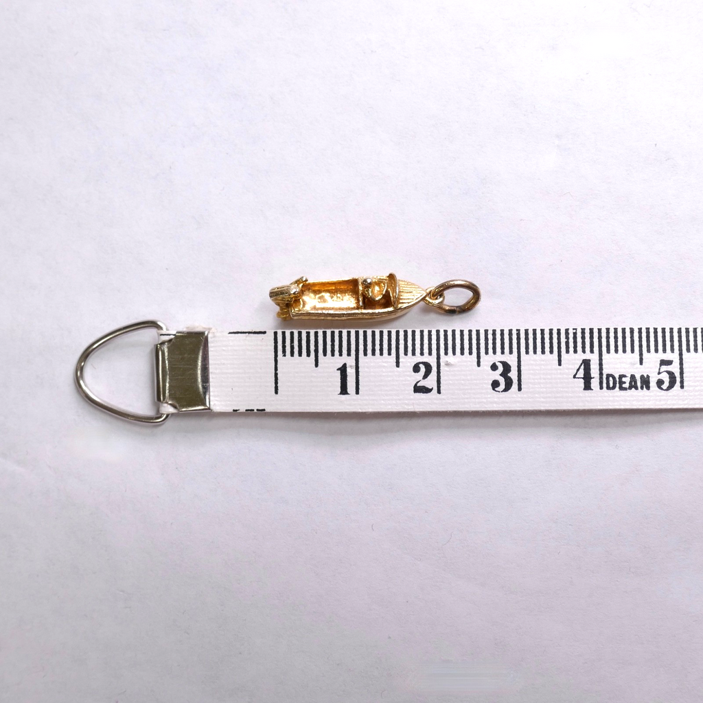 Vintage 14K Gold Boat Charm
