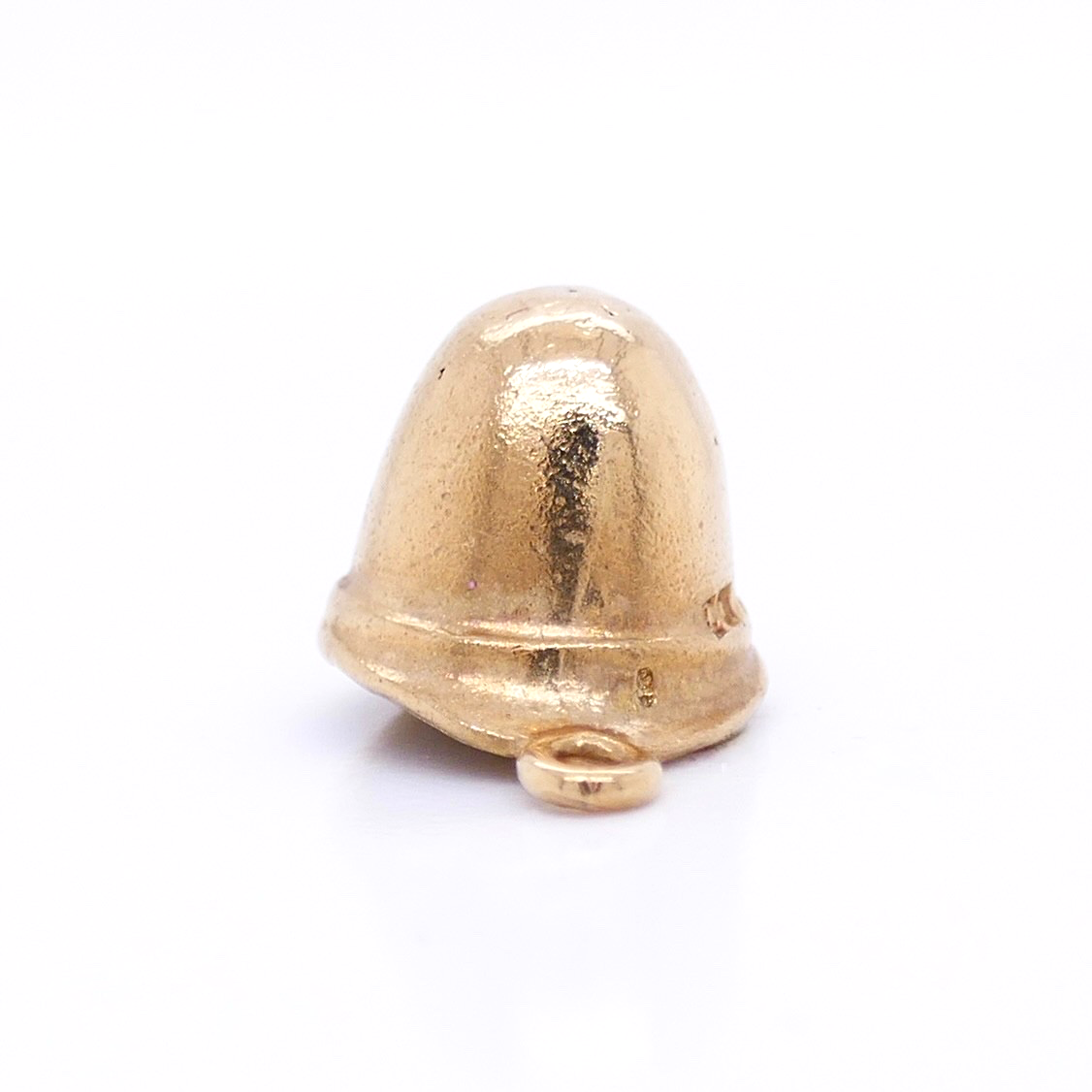 Vintage 9K Gold British Police Officer Helmet Charm