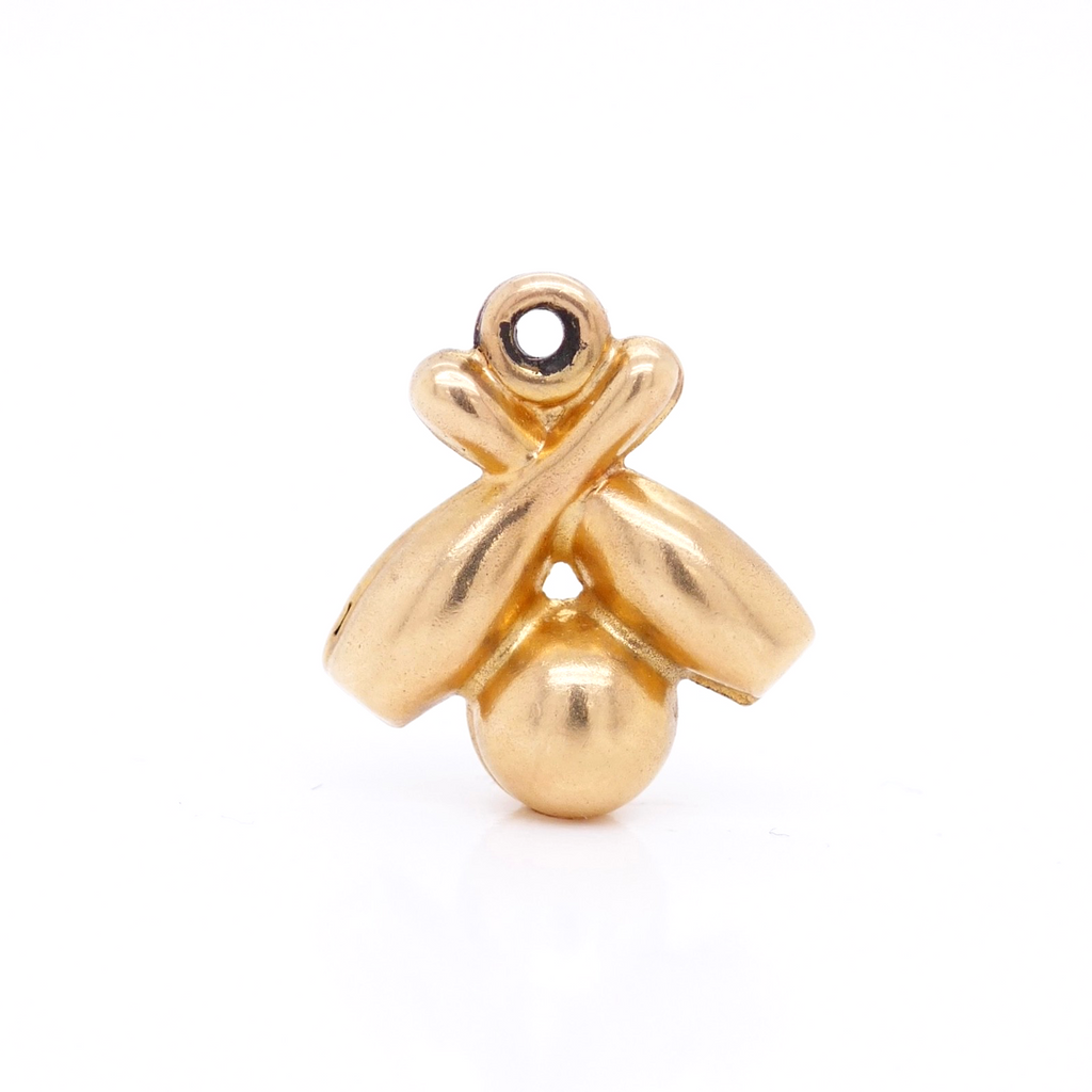 Vintage 14K Gold Bowling Ball & Pins Charm