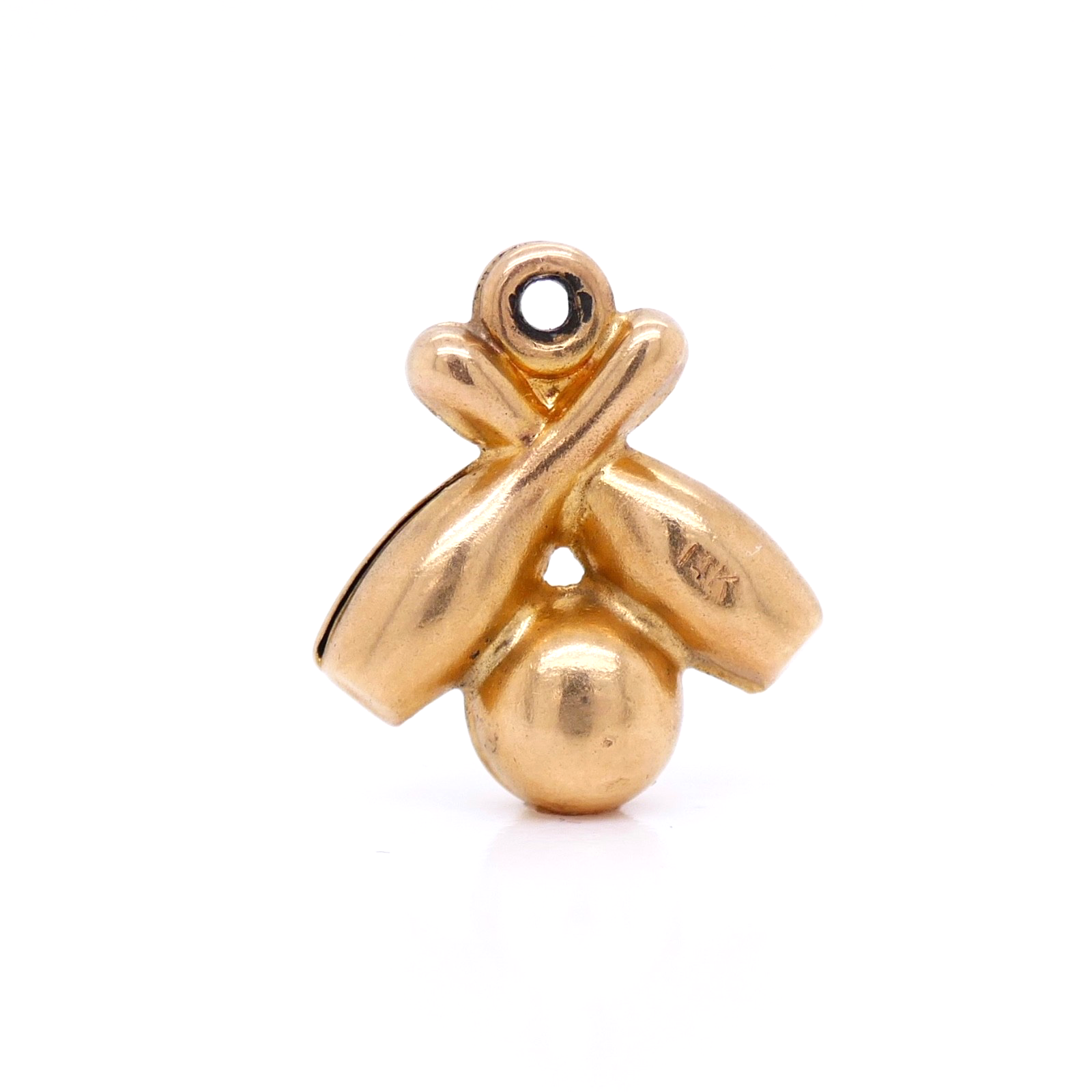 Vintage 14K Gold Bowling Ball & Pins Charm