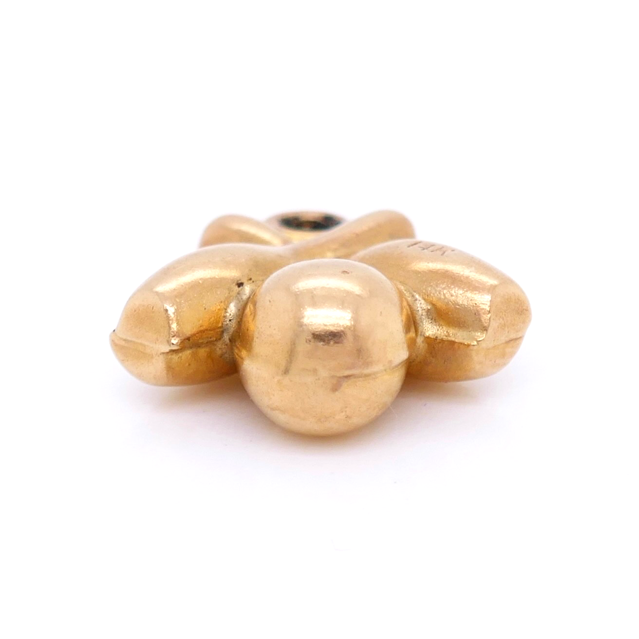 Vintage 14K Gold Bowling Ball & Pins Charm