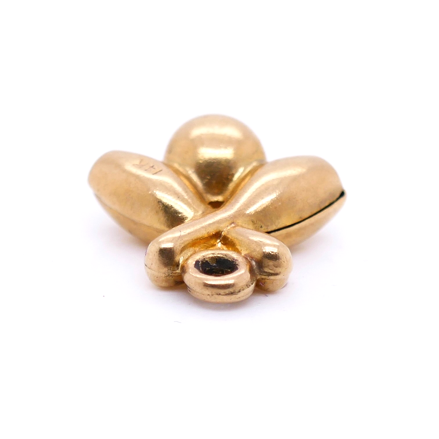 Vintage 14K Gold Bowling Ball & Pins Charm