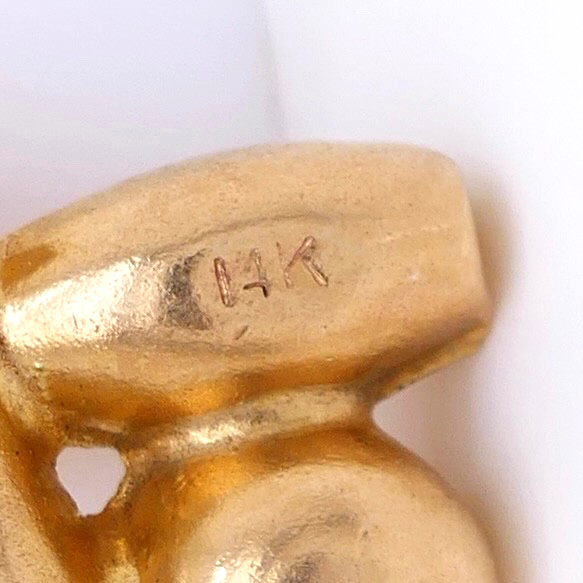 Vintage 14K Gold Bowling Ball & Pins Charm