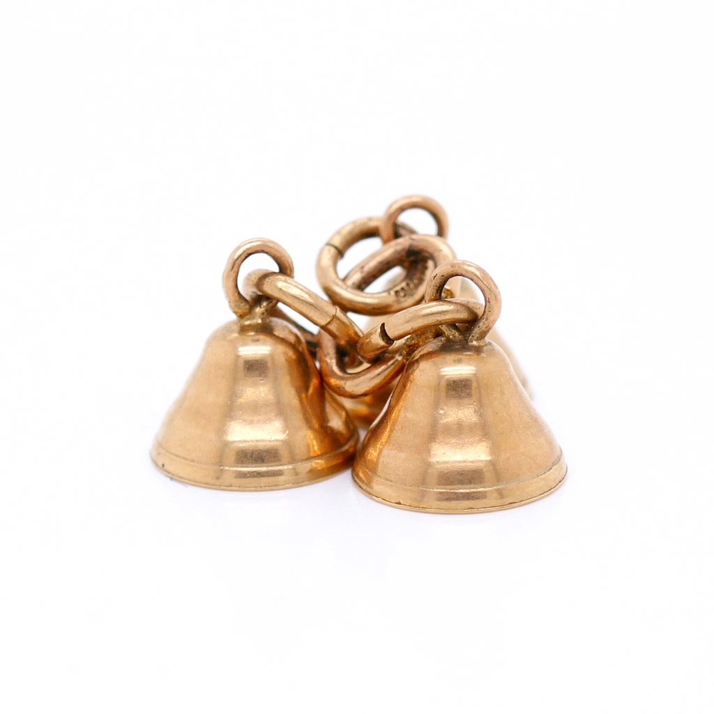 Vintage 14K Gold Triple Bell Charm