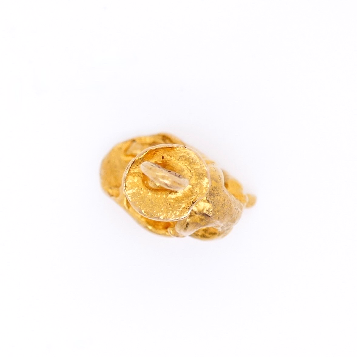 Vintage 14K Gold Charm– Gold Prospector Panning for Gold