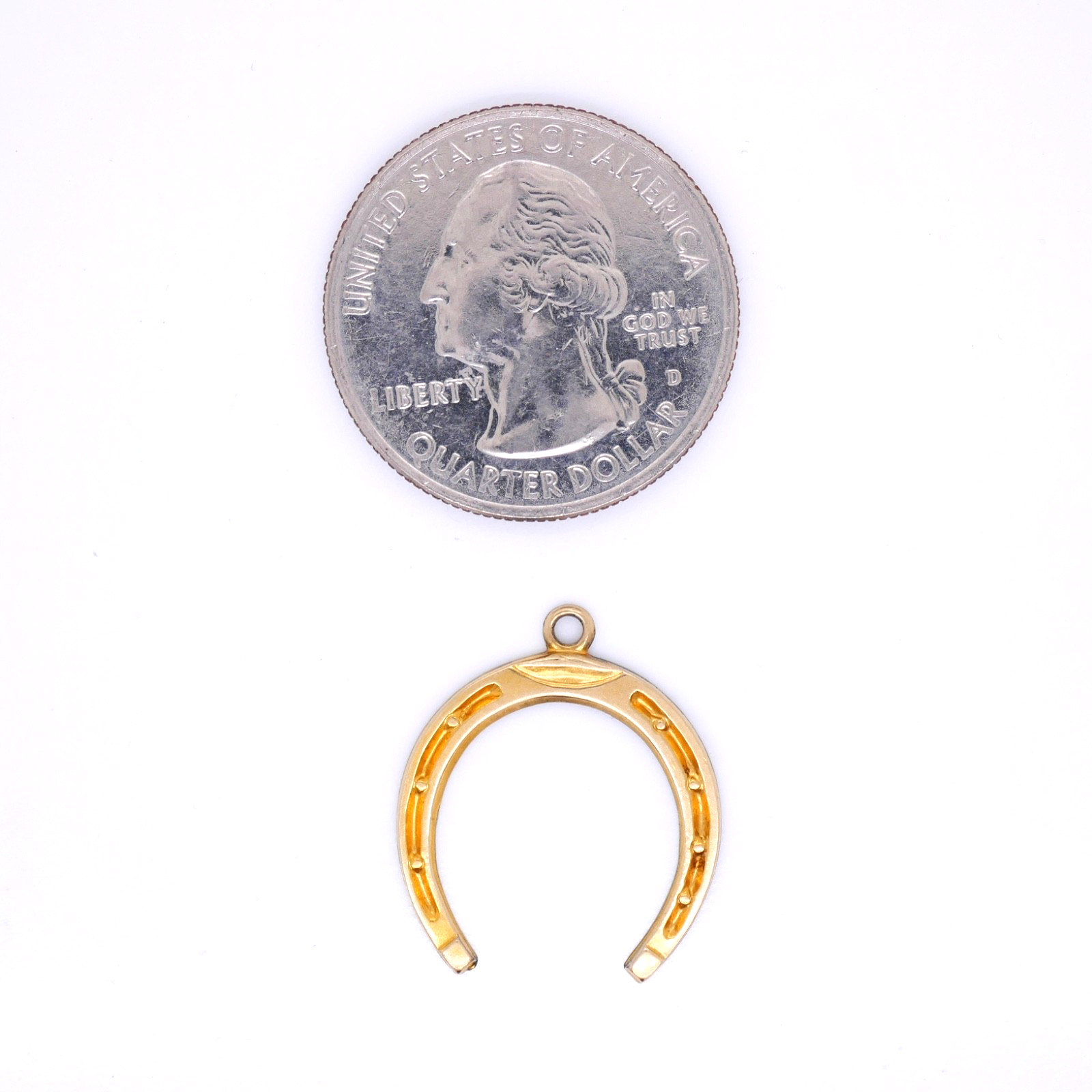 Vintage 14K Gold Horseshoe Charm