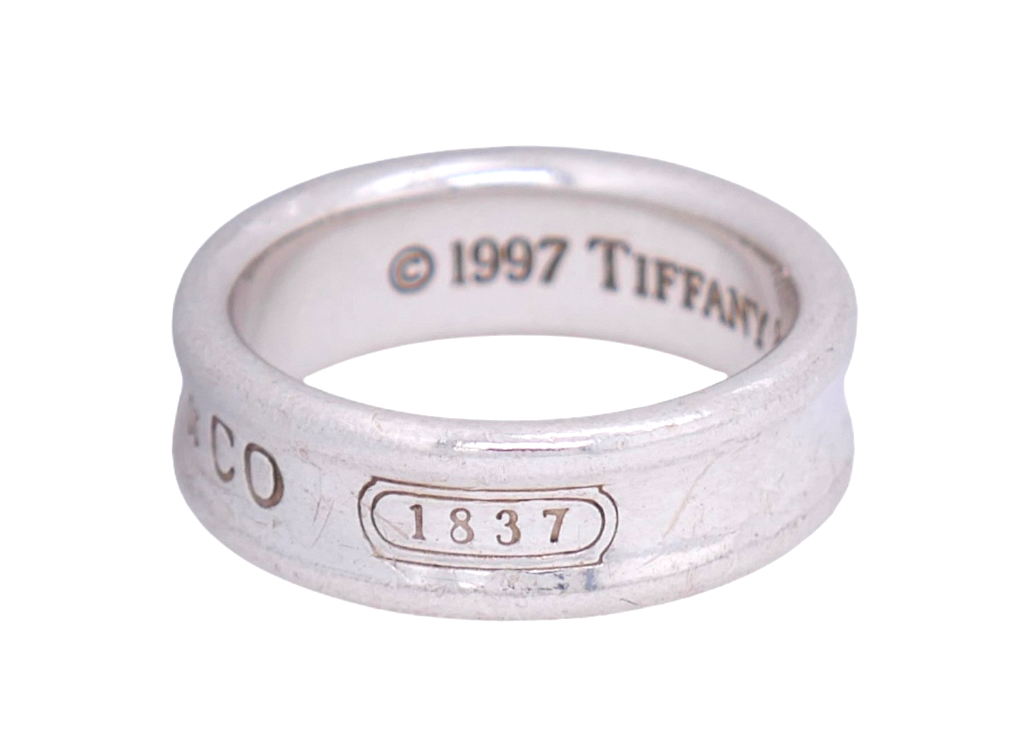 Tiffany & Co. 1837 Collection Sterling Silver Ring Size 8