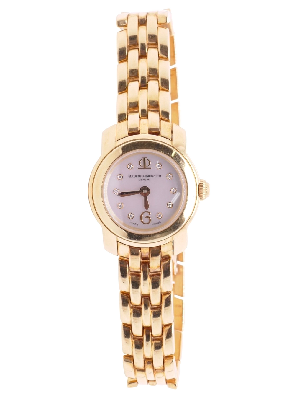 Baume & Mercier Geneve 1830 18K Solid Yellow Gold Women's Watch & Original Boxes