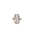 Vintage Art Deco 14K Gold & Diamond Ring