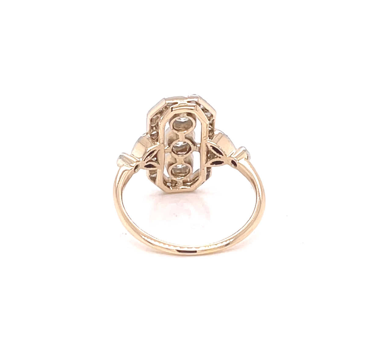 Vintage Art Deco 14K Gold & Diamond Ring