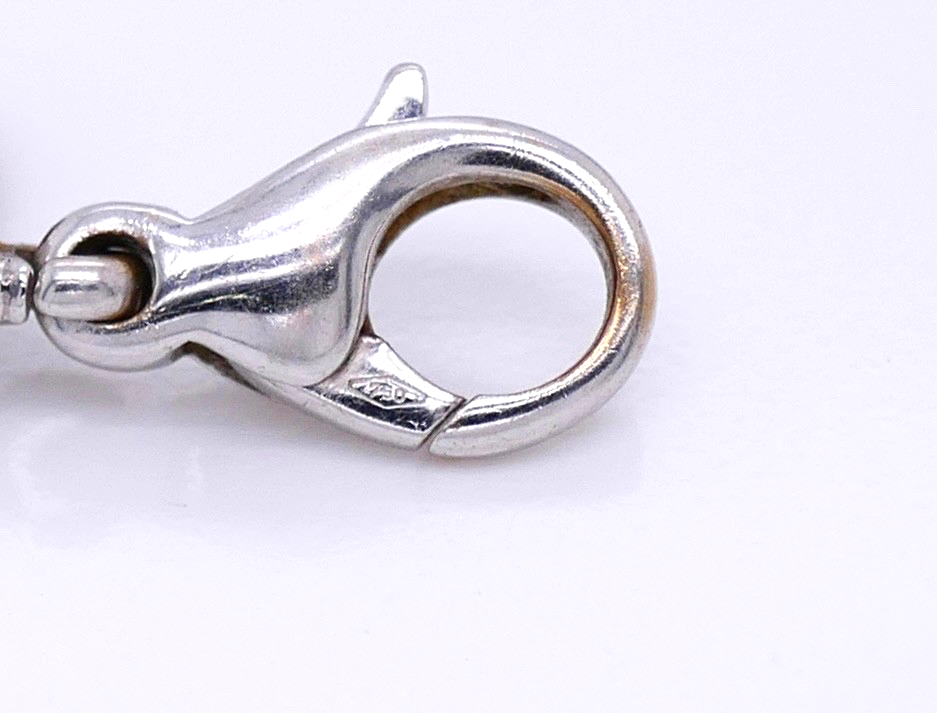 18K White Gold Bvlagri Parentesi Cord Pendant Necklace
