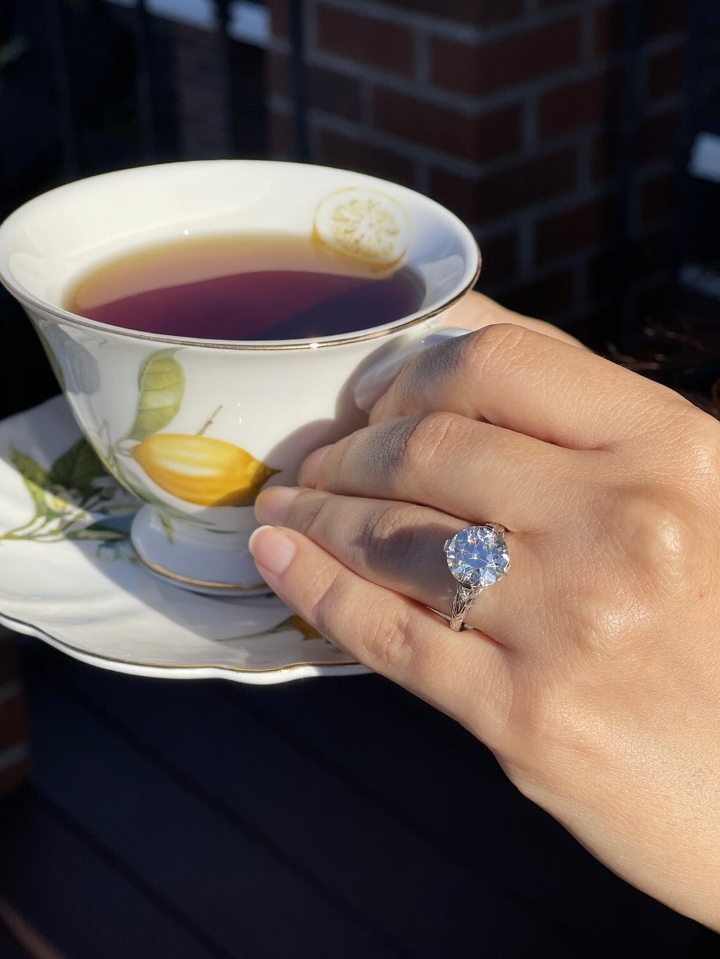 Vintage Platinum OEC 5.13 ct Diamond Ring Size 9.25