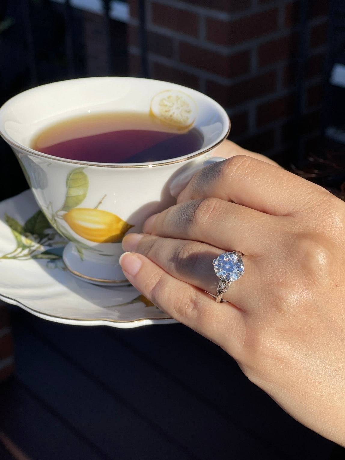 Vintage Platinum OEC 5.13 ct Diamond Ring Size 9.25