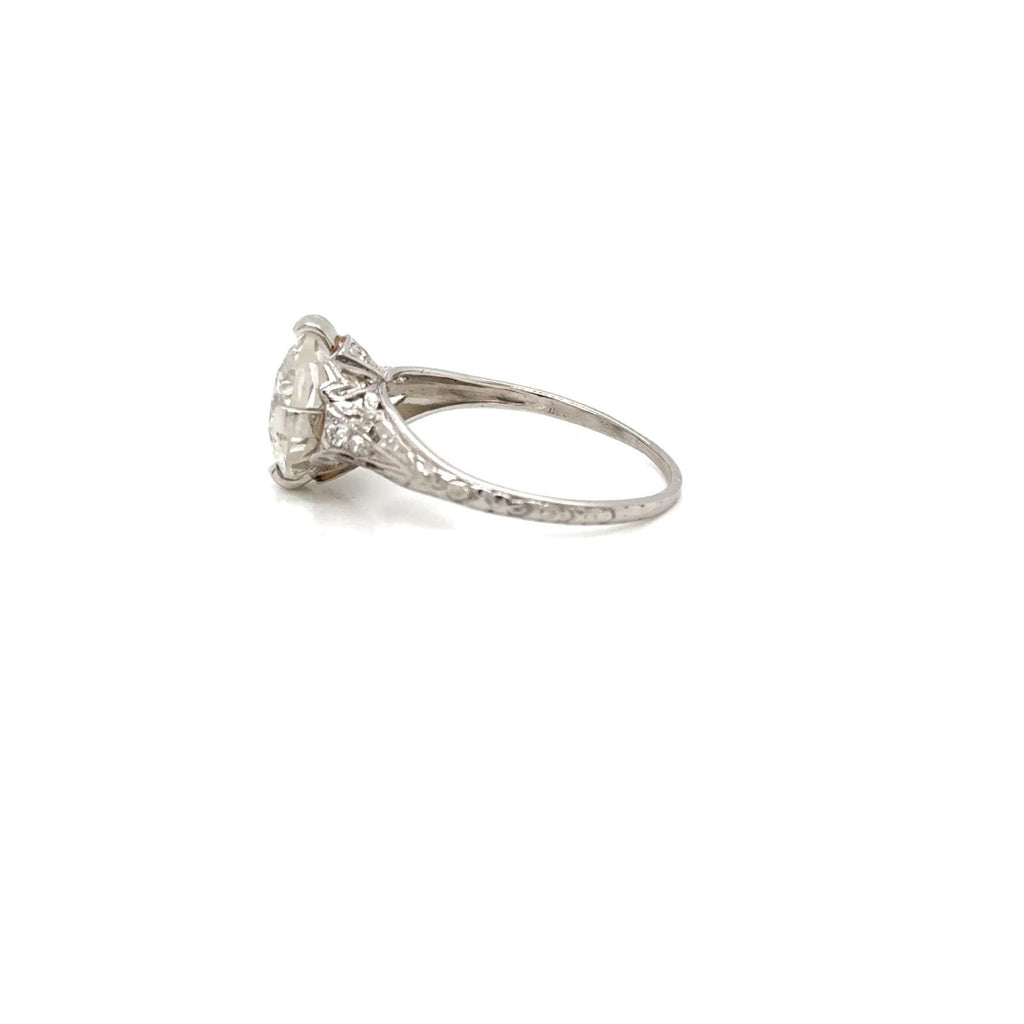 Vintage Platinum OEC 5.13 ct Diamond Ring Size 9.25