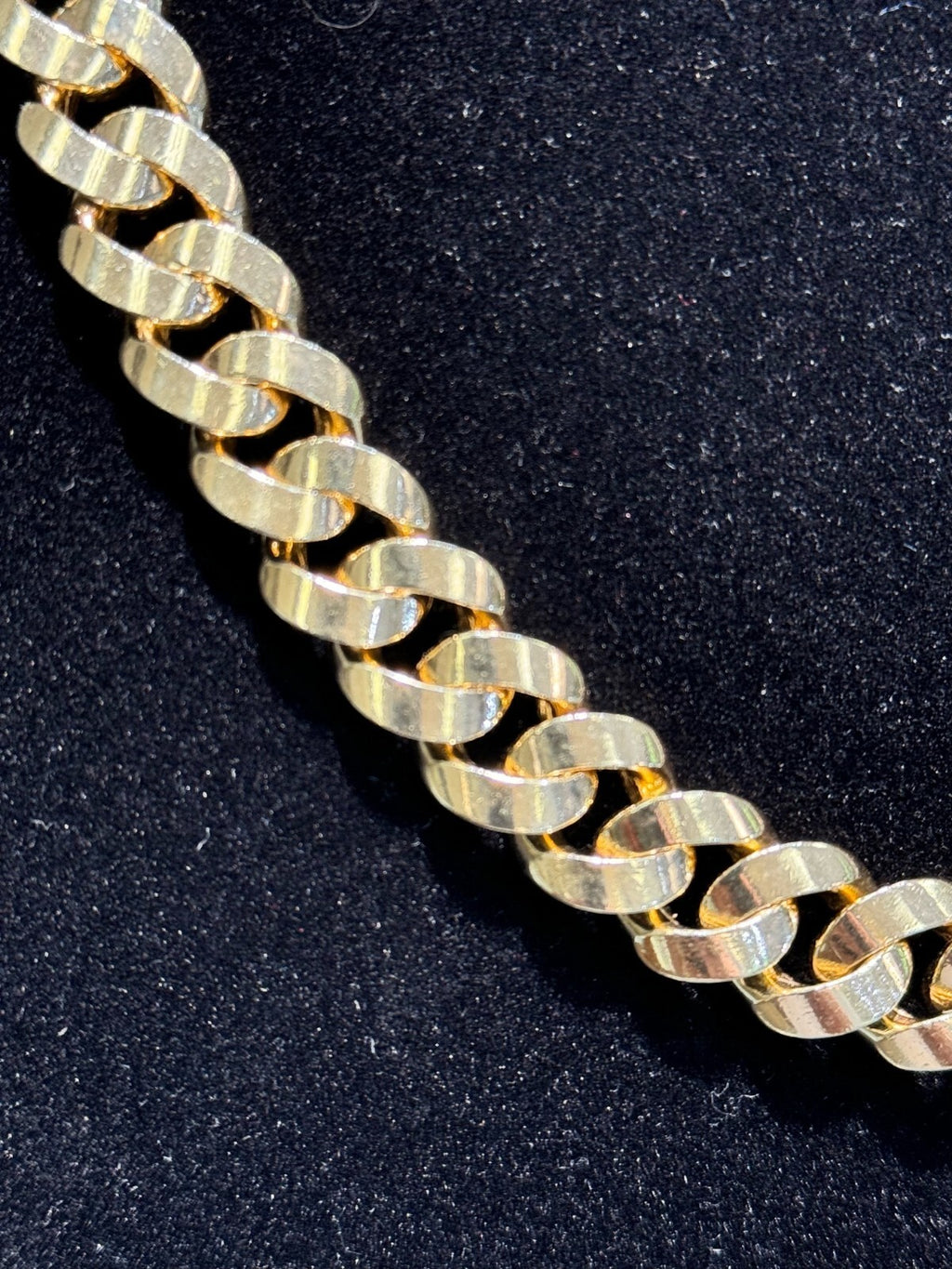 13mm Miami Cuban Royal Link Chain Necklace Solid 14K Yellow Gold 23 in