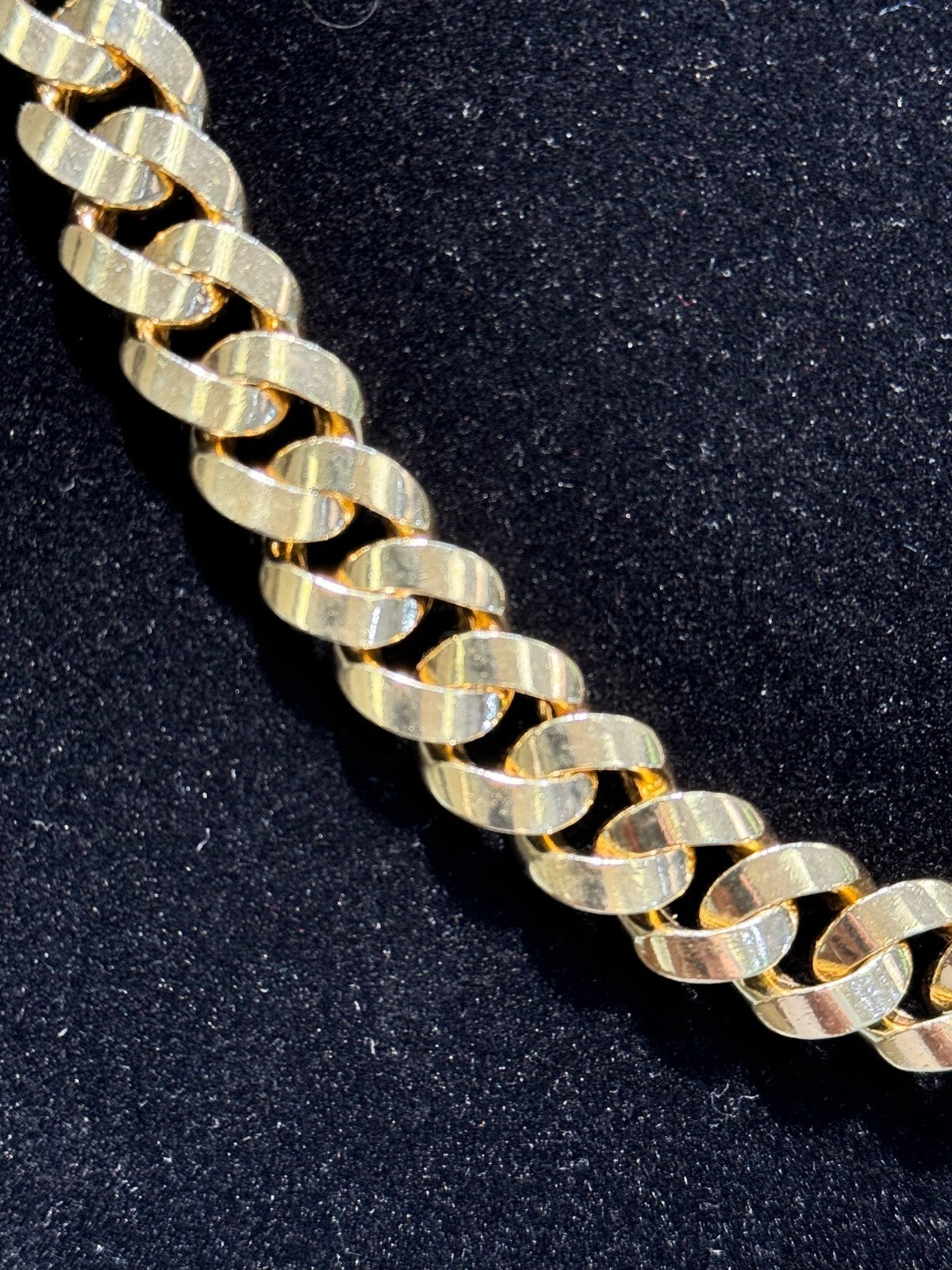 13mm Miami Cuban Royal Link Chain Necklace Solid 14K Yellow Gold 23 in