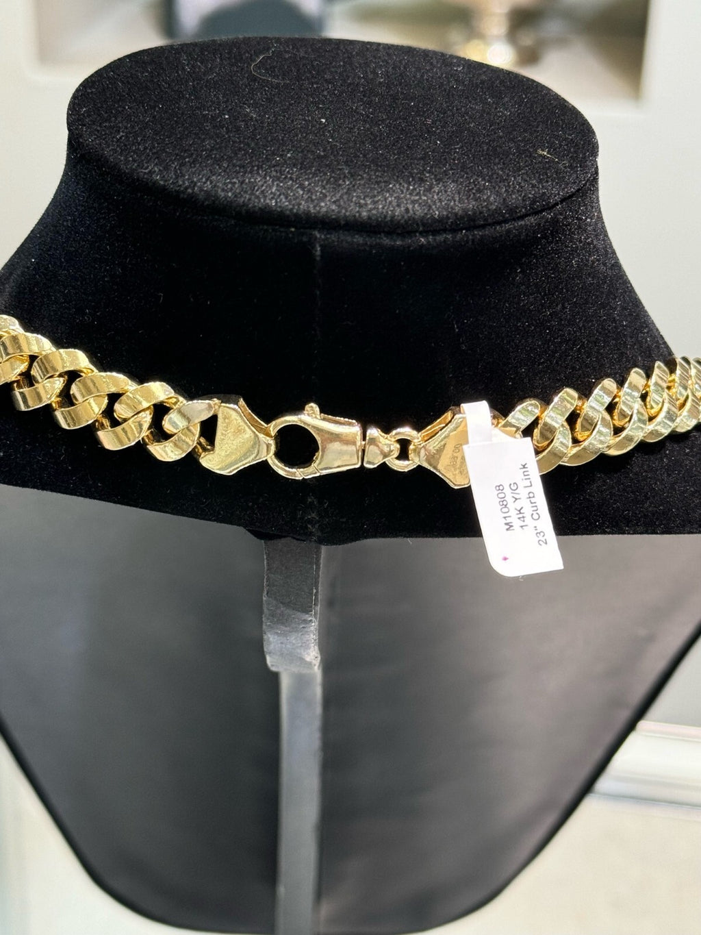 13mm Miami Cuban Royal Link Chain Necklace Solid 14K Yellow Gold 23 in