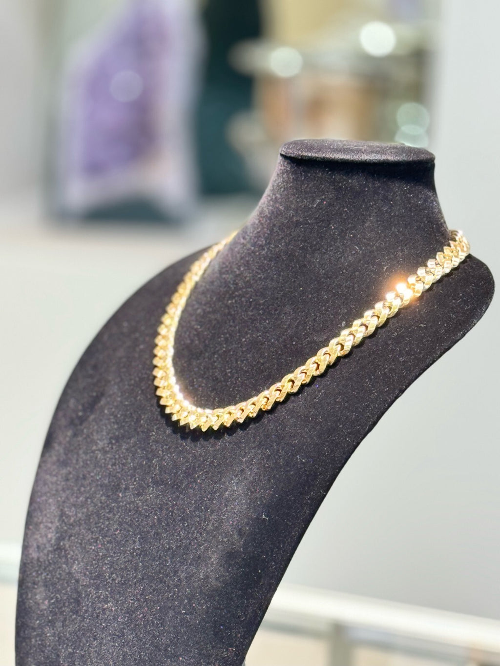 13mm Miami Cuban Royal Link Chain Necklace Solid 14K Yellow Gold 23 in