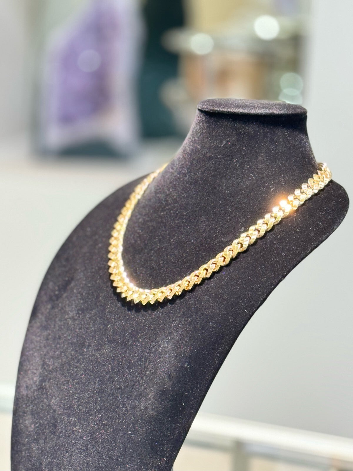 13mm Miami Cuban Royal Link Chain Necklace Solid 14K Yellow Gold 23 in