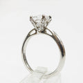 Ritani Platinum Engagement Ring for 1-1.25 ct Diamond–CZ Size 7.5