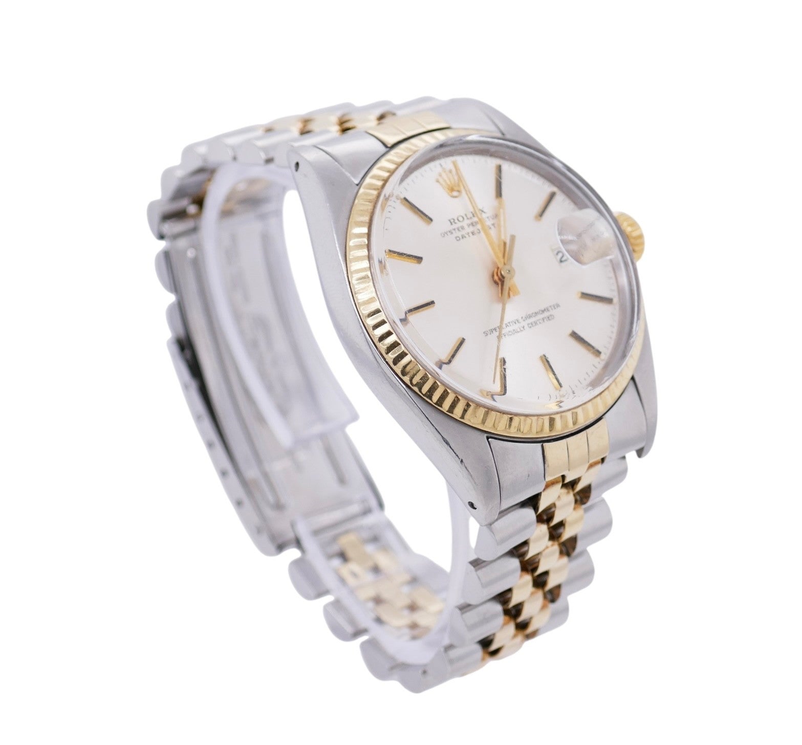 1979 Oyster Perpetual Date Just 16013 Rolex Watch 18k Gold & Stainless Steel